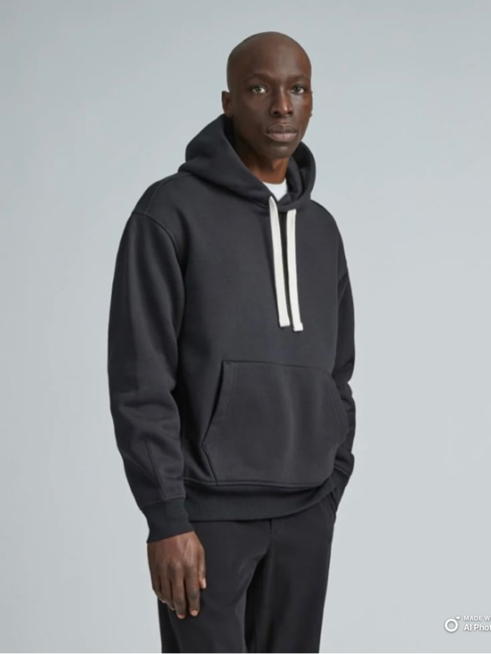 Everlane Men’s Black ReTrack Hoodie Sweatshirt Size Large NWT